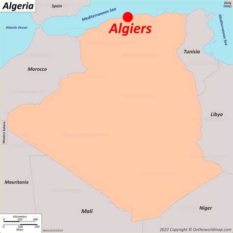 capital city of algeria|algiers map.